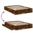 Cama con cajones madera de ingeniería roble ahumado 135x190