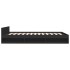Cama con cajones madera de ingeniería negro 135x190