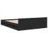 Cama con cajones madera de ingeniería negro 135x190