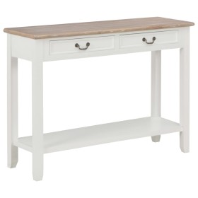 Mesa consola de madera blanco 110x35x80