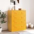 Aparador de acero amarillo mostaza 67x39x83