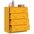 Aparador de acero amarillo mostaza 67x39x83