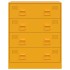 Aparador de acero amarillo mostaza 67x39x83