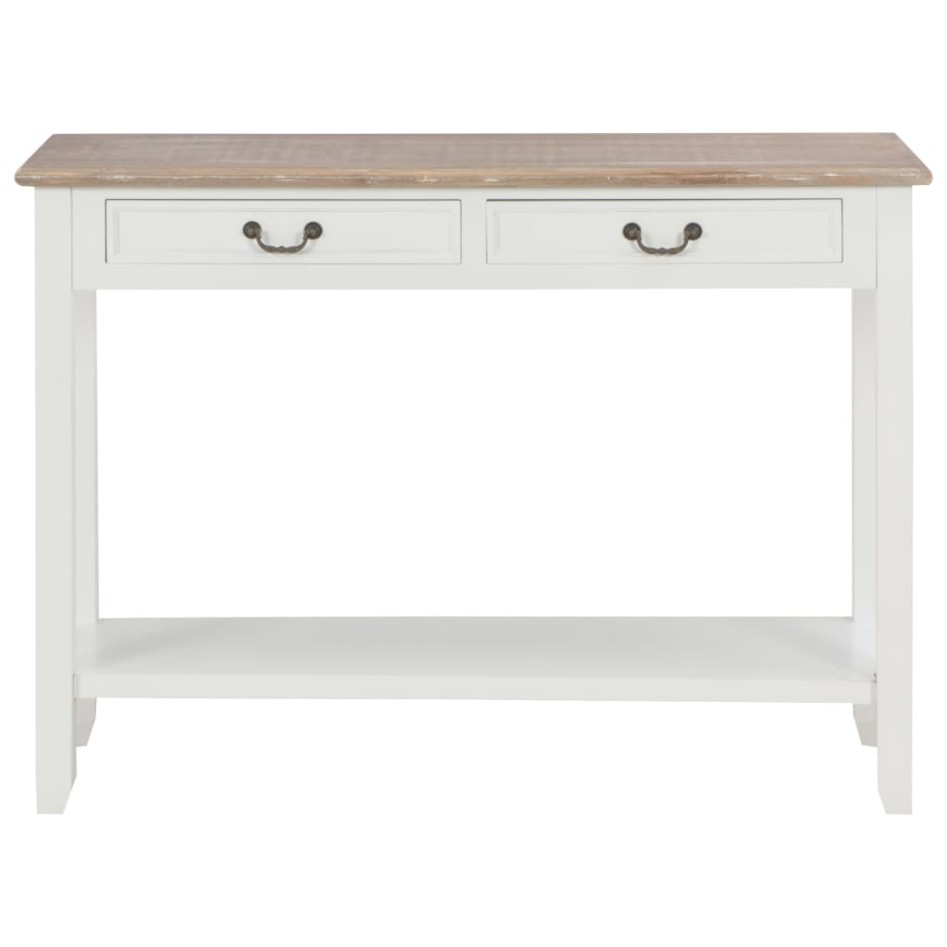 Mesa consola de madera blanco 110x35x80