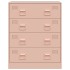 Aparador de acero rosa 67x39x83