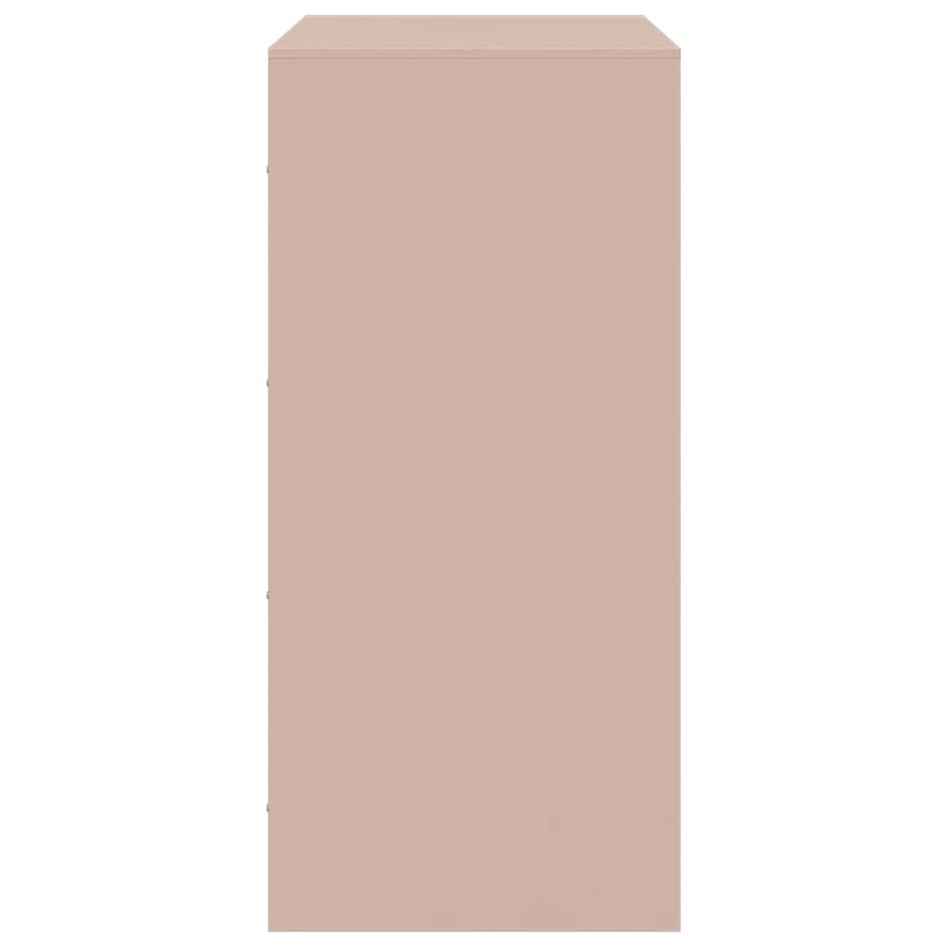 Aparador de acero rosa 67x39x83