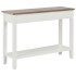 Mesa consola de madera blanco 110x35x80