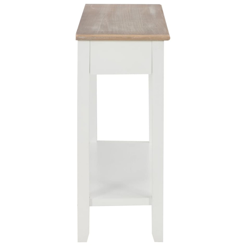 Mesa consola de madera blanco 110x35x80