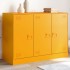 Aparador de acero amarillo mostaza 99x39x73