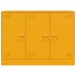 Aparador de acero amarillo mostaza 99x39x73