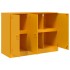 Aparador de acero amarillo mostaza 99x39x73