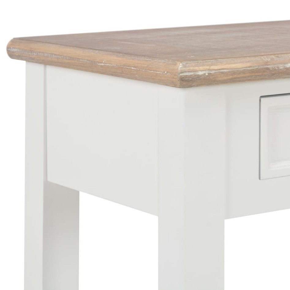 Mesa consola de madera blanco 110x35x80