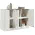 Aparador de acero blanco 99x39x73