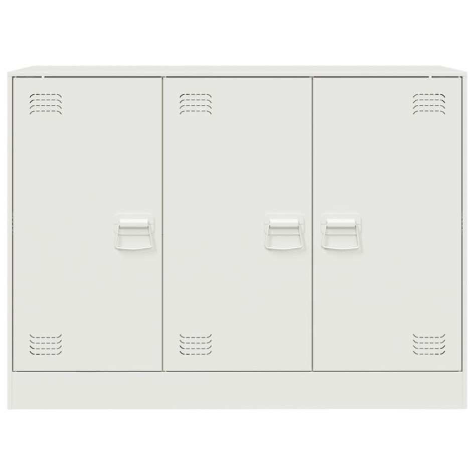 Aparador de acero blanco 99x39x73