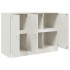 Aparador de acero blanco 99x39x73