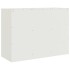 Aparador de acero blanco 99x39x73