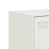 Aparador de acero blanco 99x39x73