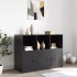 Aparador de acero negro 99x39x73