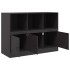 Aparador de acero negro 99x39x73