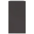 Aparador de acero negro 99x39x73