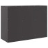 Aparador de acero negro 99x39x73