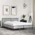 Estructura cama madera ingeniería metal gris Sonoma 120x200