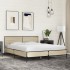 Estructura cama madera ingeniería metal roble Sonoma 160x200