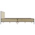 Estructura cama madera ingeniería metal roble Sonoma 160x200