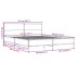 Estructura cama madera ingeniería metal roble ahumado