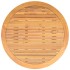 Mesa de jardín superficie madera acacia ratán negro Ø110x71