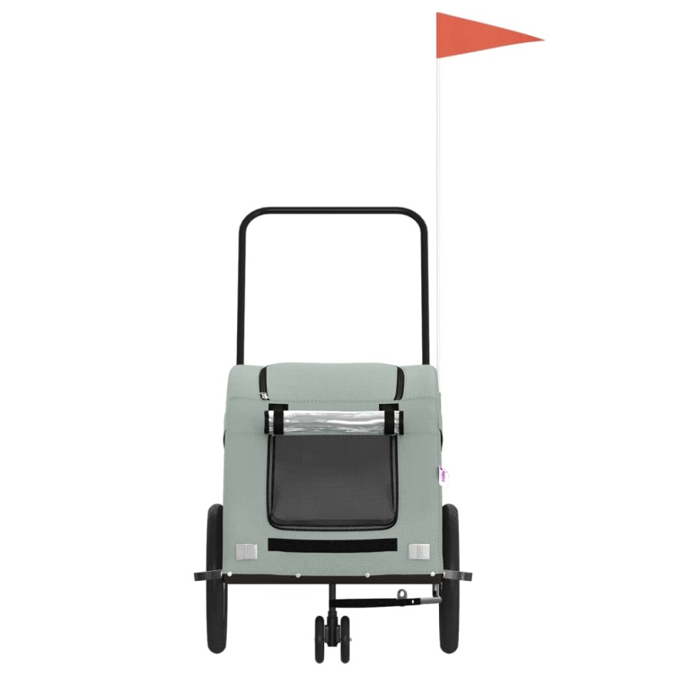 Remolque de bicicleta mascotas hierro tela Oxford