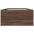 Estructura de cama madera de ingeniería marrón roble 90x190