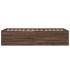 Estructura de cama madera de ingeniería marrón roble 90x190