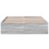 Estructura de cama madera de ingeniería gris Sonoma 120x190