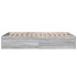 Estructura de cama madera de ingeniería gris Sonoma 120x190