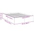 Estructura de cama madera de ingeniería gris Sonoma 120x190