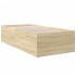 Estructura de cama madera de ingeniería roble Sonoma 90x200