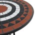 Juego de bistró de mosaico de hierro cerámica terracota