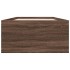 Estructura de cama madera de ingeniería roble marrón 90x200