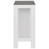 Mesa alta de cocina con estantería blanca 110x50x103