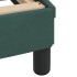Cama con colchón terciopelo verde oscuro 140x200