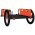 Remolque para bicicletas tela Oxford y hierro naranja y
