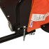 Remolque para bicicletas tela Oxford y hierro naranja y