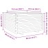 Jardinera madera maciza de pino 80x80x49,5