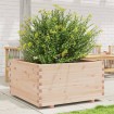 Jardinera madera maciza de pino 90x90x49,5 cm