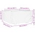 Jardinera madera maciza de pino 90x90x49,5
