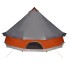 Tienda familiar tipi 10 personas impermeable gris