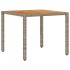 Set de comedor jardín 5 pzas con cojines ratán PE acacia