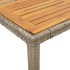 Set de comedor jardín 5 pzas con cojines ratán PE acacia