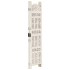 Biombo 4 paneles tallado a mano madera mango blanco 160x165